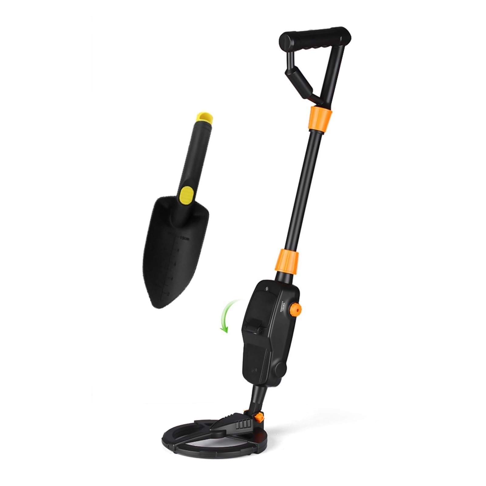 Detector de Metales, Detector de metales de mano liviano de los niños Dogger Treasure Hunter Tracker Seeker con bobina de búsqueda a prueba de agua for niños(With Shovel)