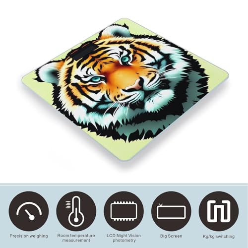 Báscula digital Little Fat Tiger Head 180 kg miniatura 3