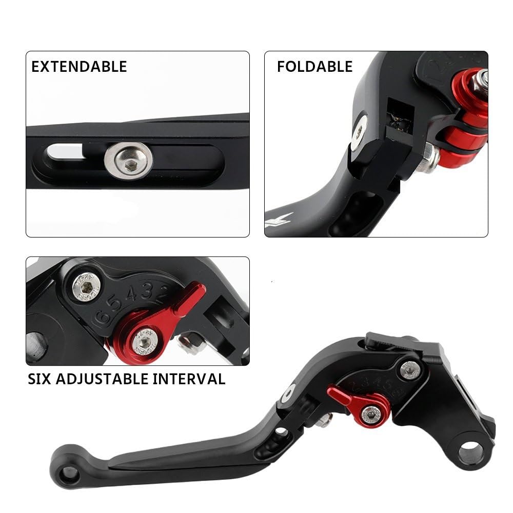 Leve Freno Frizione Moto Regolabili Pieghevoli per Suzuki GSXR GSX-R 600 750 1000 K1-K9