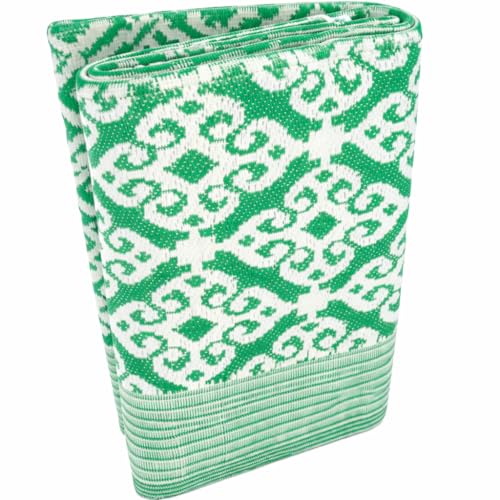 Image of Plastic Mats for Sleeping On Floor Sitting Reversible Chatai Square Shape Mats for Home Living Room, Bedroom Floor, 4X6 Feet, Assorted
