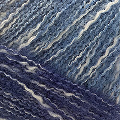 Image of (1 Skein) Lion Brand Yarn Shawl in a Ball Yarn, Soothing Blue