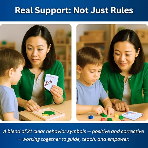 Behavior Keyring Lanyard -ABA Therapy Materials -Premium Plastic Material -Special Education Classroom Supplies -Autism Learning Materials (English) - Image 5