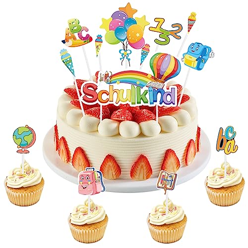 70 Stück Happy Birthday Muffin Deko Silber Foil Feuerwerk - Glitzer Tortendeko & Cupcake Deko Für Geburtstag & Feiern