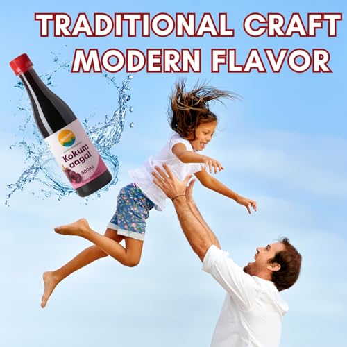 Image of Nutrinat Kokum Aagal - 500 ml (Pack of 2) | Pure Kokum Extract with Salt | No Artificial Flavors & No Additives | Kokum Agal Without Sugar Perfect for Solkadhi & All Purpose Souring Agent | Kokam Aagal