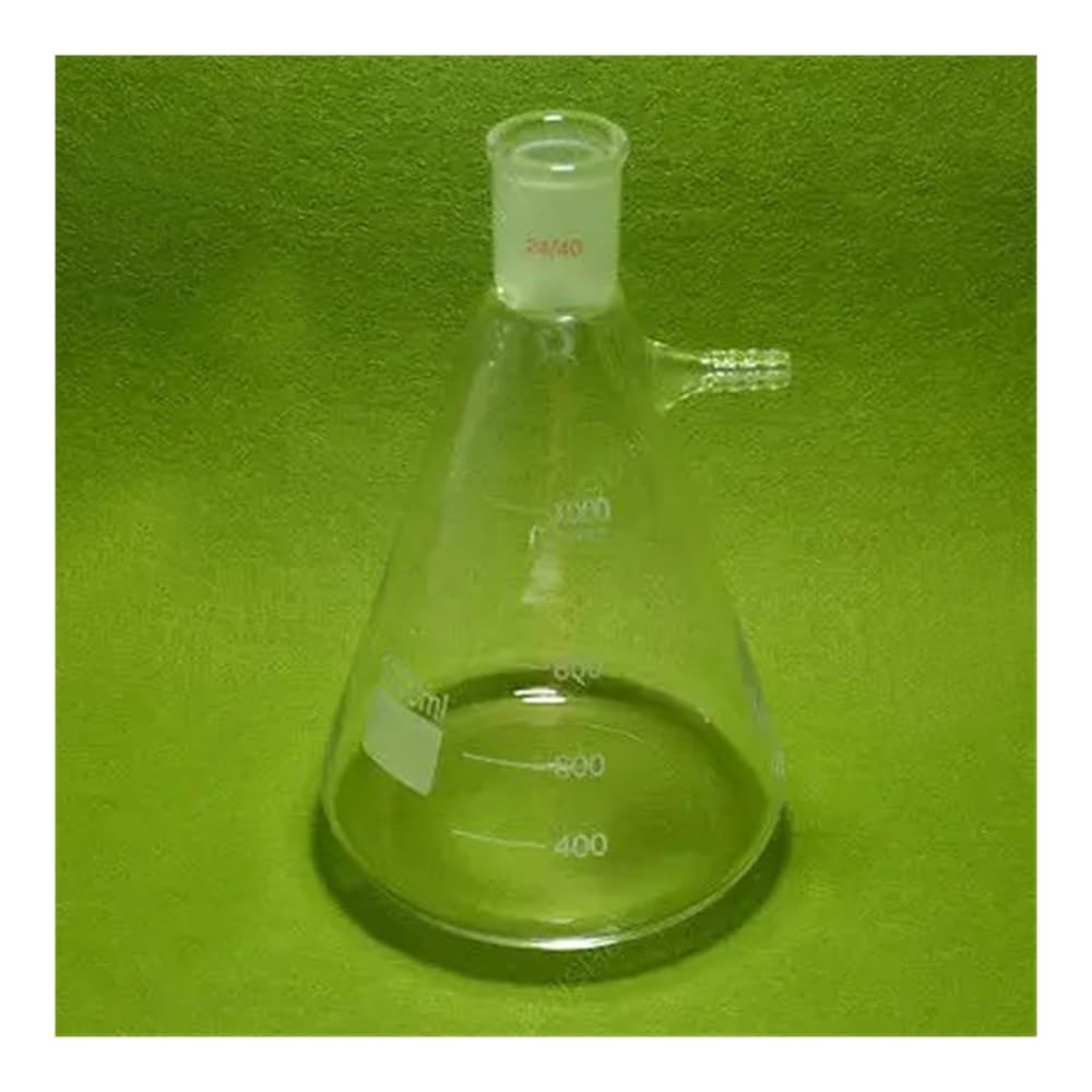 Attrezzature e forniture di laboratorio Flacone filtrante in vetro da 1000 ml 24/40, bottiglia for filtrazione laboratorio, vetreria di chimica