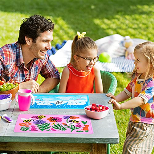 Munchkin® Wildlove Reversible Silicone Placemat For Kids, 1Pk, Bee #TOP4
