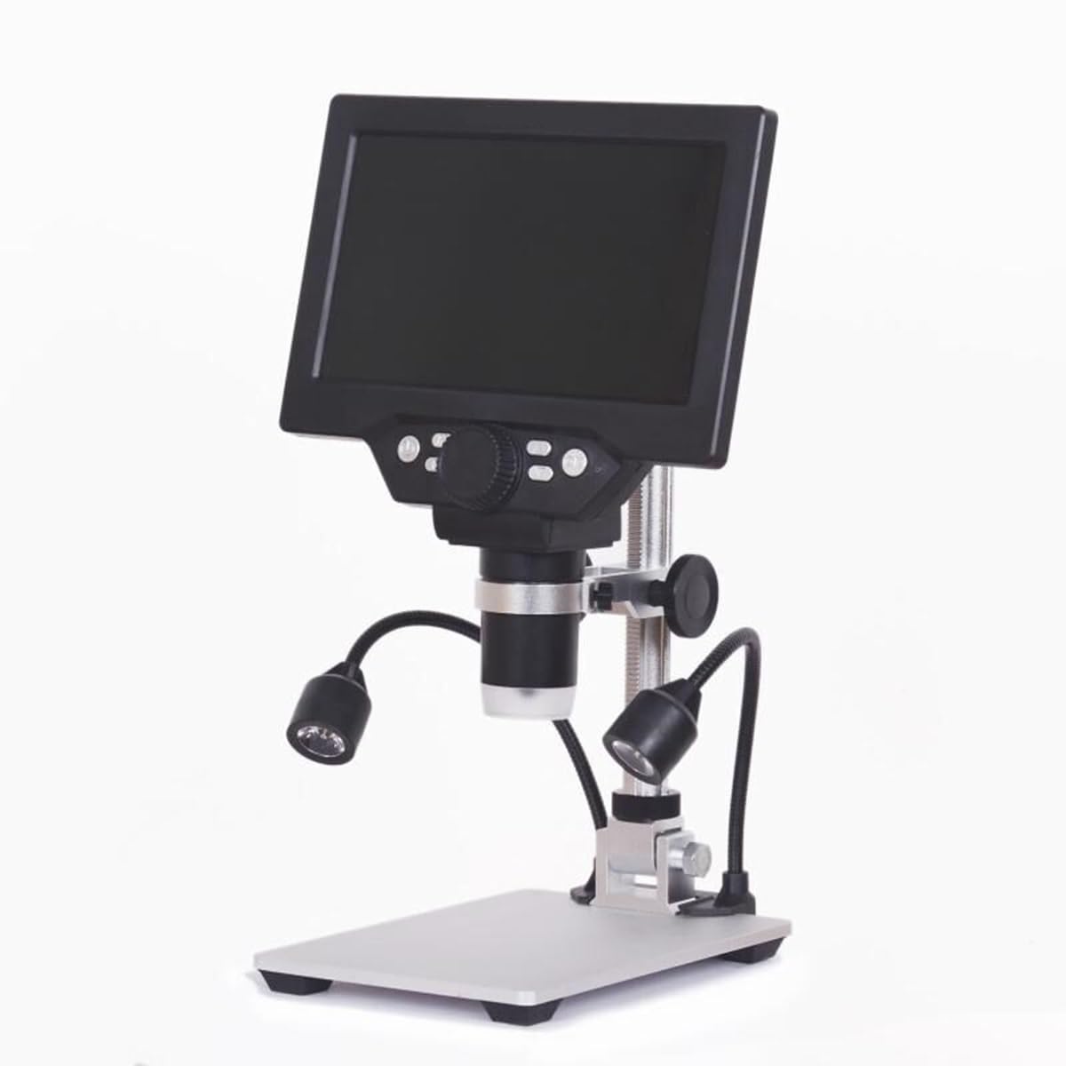 Accessori per microscopio da laboratorio G1200D. Microscopio digitale 1. 2MP 7. Schermo colore grande pollici Lcd. Display 1-1200X Continuo(Built-in lithium bat)