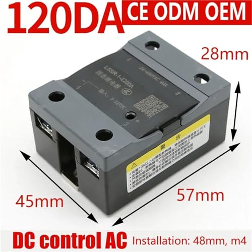 Relais statique 120A SSR commande DC 3-32V fiable