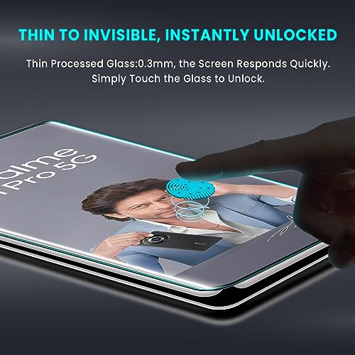 Image of ArmourPro UV Tempered Glass Compatible for Realme 11 Pro Plus, 11 Pro and Narzo 60 Pro 5G with Edge-to-Edge Protector Coverage, Cable Protector and Installation kit (6.7 Inch)