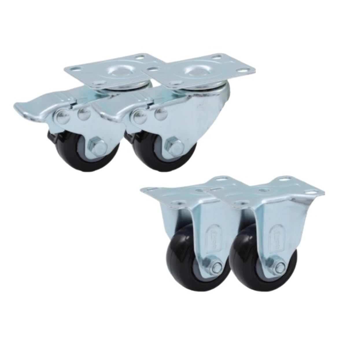 Rollen Schwerlastrollen Mit Bremsen Couchtisch Möbel Silent Pulley Caster Räder 4er Pack Rolls Für Möbel