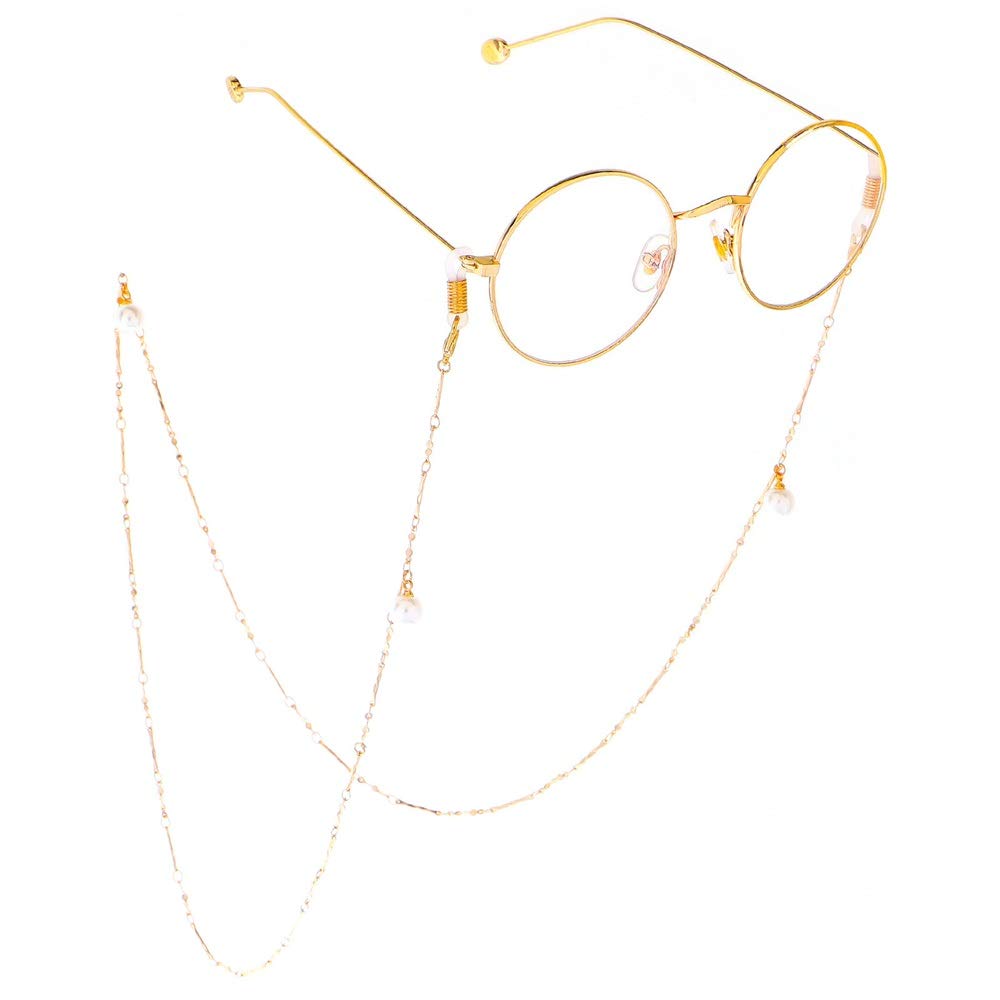 Sonnenbrillen-Kette, Brillenband, Rutschfeste Brillenkette for Damen, aus Edelstahl