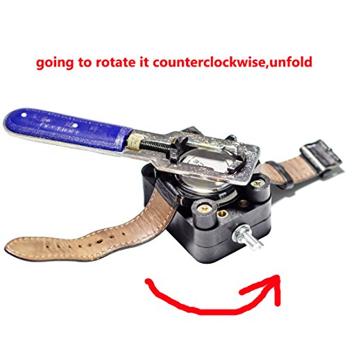 carrycarrie Watch case After Tools, Hardened Double-Sided Teeth, Adjustable Plate Hand and Adjustable Workbench, Suitable for Small and Medium-Sized Watches, Simple Operation Without Instructions