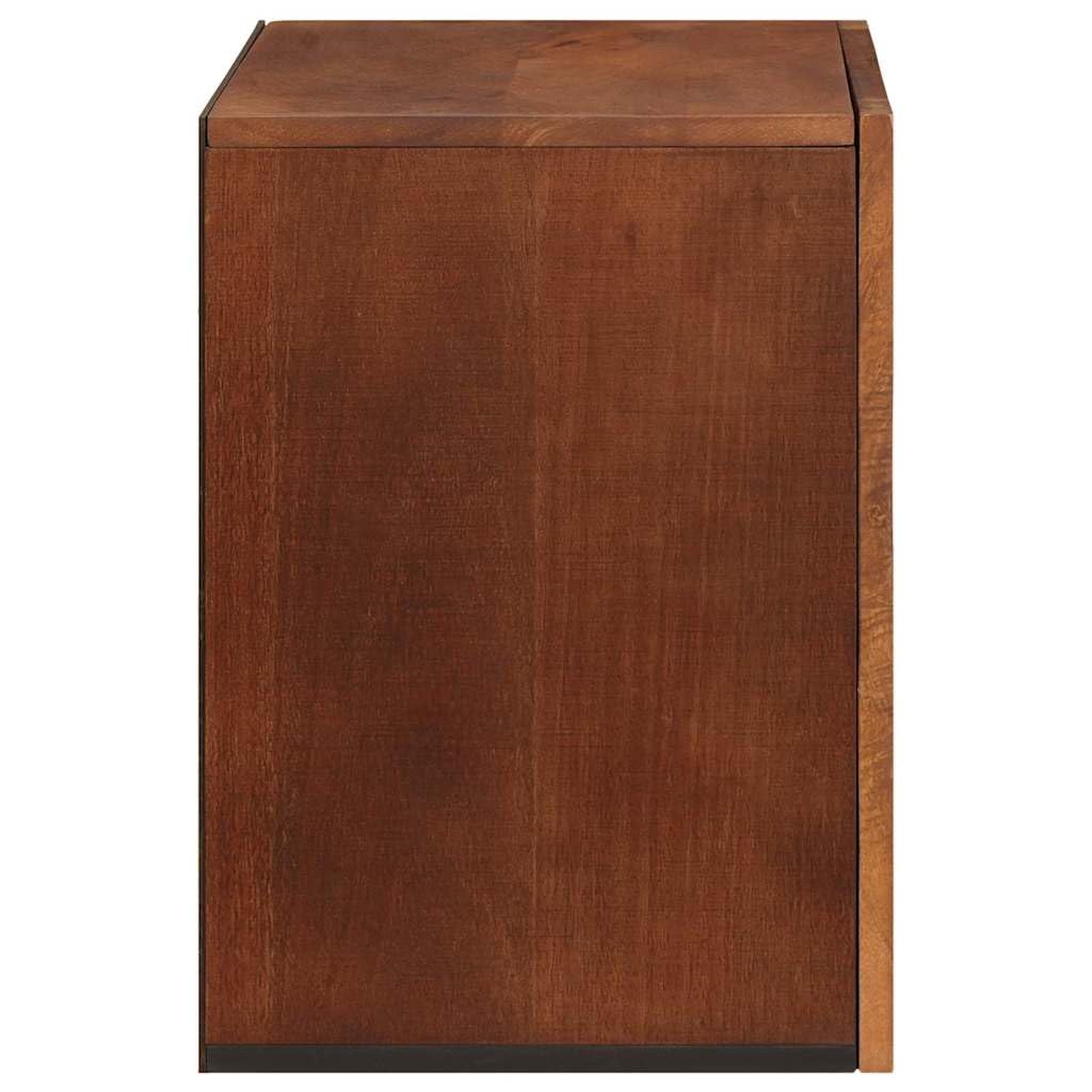 Tocador de baño marrón 38 x 33,5 x 48 cm de material de madera con puerta y 2 estantes, diseño moderno, duradero y ahorra espacio para aseo de invitados, lavadero y baños pequeños