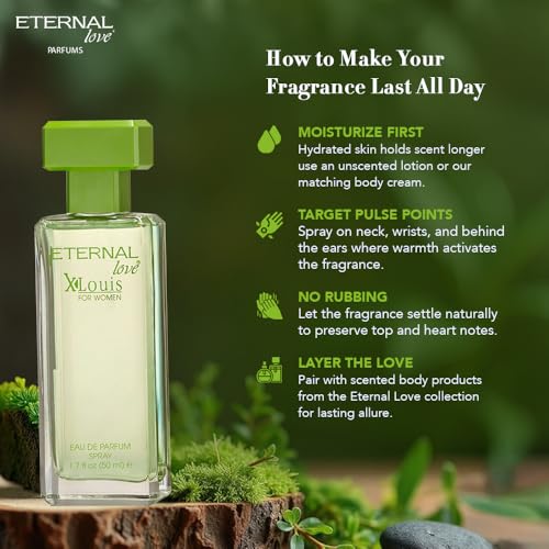 Image of Eternal Love - XLouis Eau De Parfum Women | Long-Lasting Perfume | Floral & Fruity Harmony | Travel-Friendly Grooming Essential | Refreshing Floral Scent | All-Day Freshness | 50ml