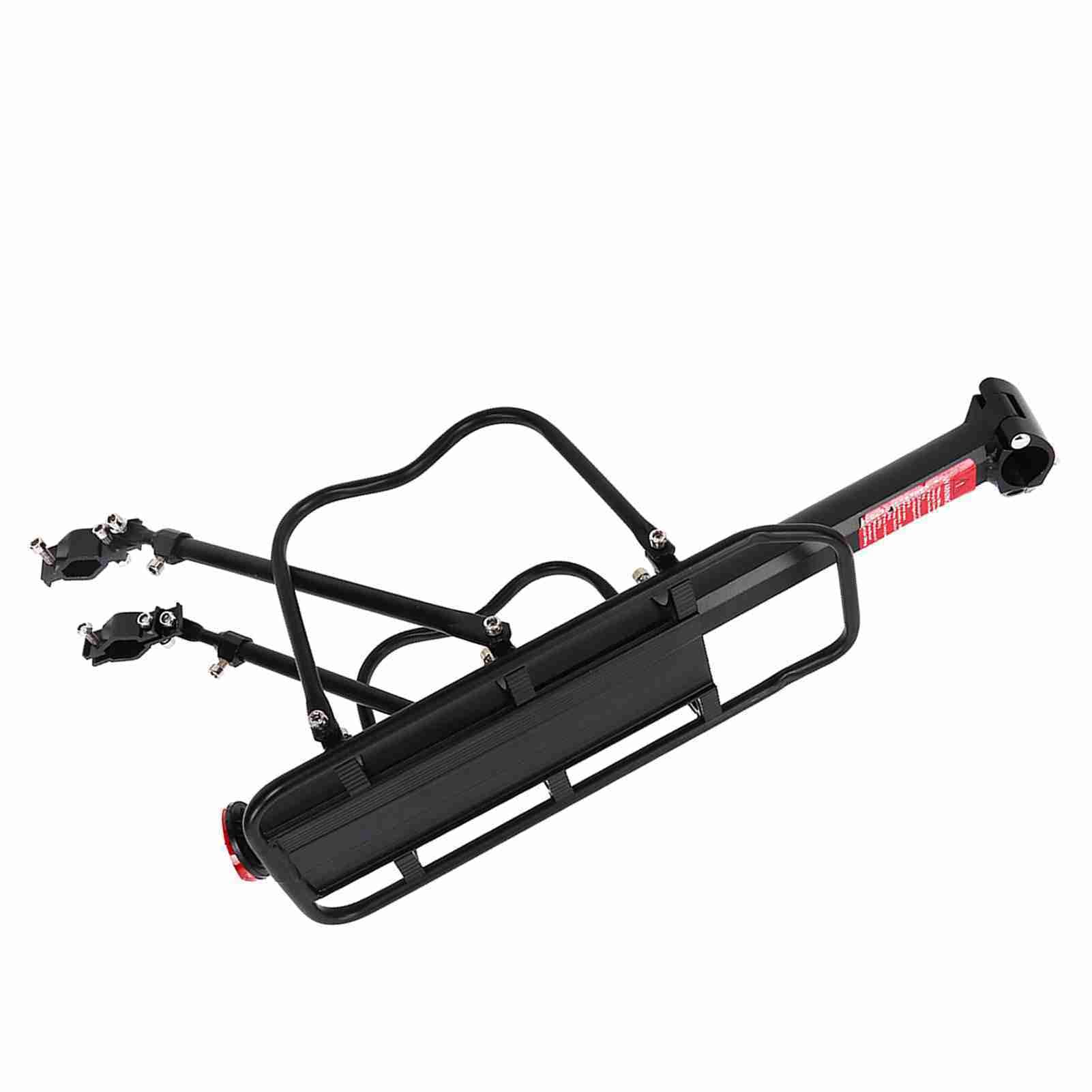 Bagażnik rowerowy, regulowane tylne siedzenie rowerowe ze stopu aluminium, bagażnik rowerowy ze zdejmowanym skrzydłem bocznym, do wyposażenia bagażu, stelaży jeździeckich i przechowywania