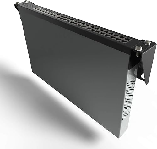 Miniatura 2 de 1U plegable de 19 pulgadas de acero laminado en frío para montaje en pared, estante vertical simple y estante de euipment de red que incluye