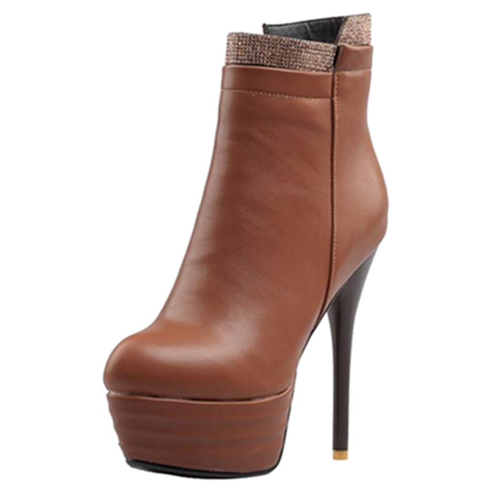 Damskie kozaki z krótką cholewką z obcasem Stiletto