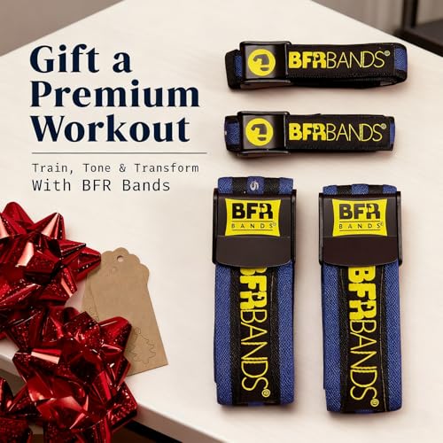 Image of Occlusion Bands, 4 Pack Blood Flow Restriction Bands for Men & Women, Booty Training Straps for Buttock Building, Glutes, HIPS & Legs to Increase Muscle Mass, Fitness Resistance Bands