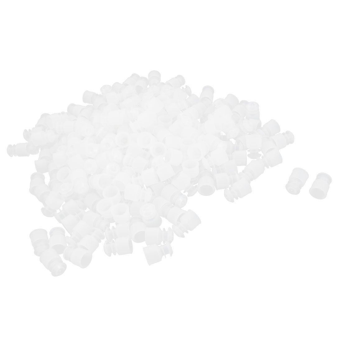 Uxcell Sourcing Map 100Pcs Clear Plastic Flange Type Stopper For 12Mm Diameter Test Tube