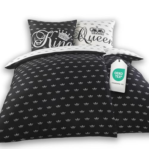 BaSaTex Winter Flausch Partner Fleece Bettwäsche Set | 4 Teilige Garnitur...