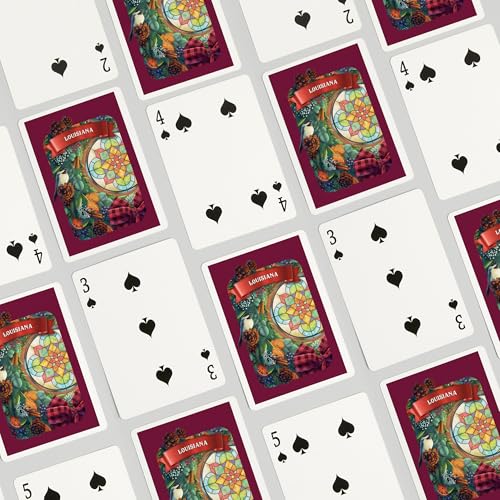 Baraja de cartas Poker Lantern Press Louisiana 52 cartas miniatura 4