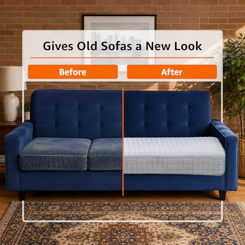 Image of Amazon Basics - Flannel (Polyester) Quilted Make Your Own Sofa Cover |70 x 180 cm| Microfiber Sofa Slipcover | 350 GSM (3 Seater)