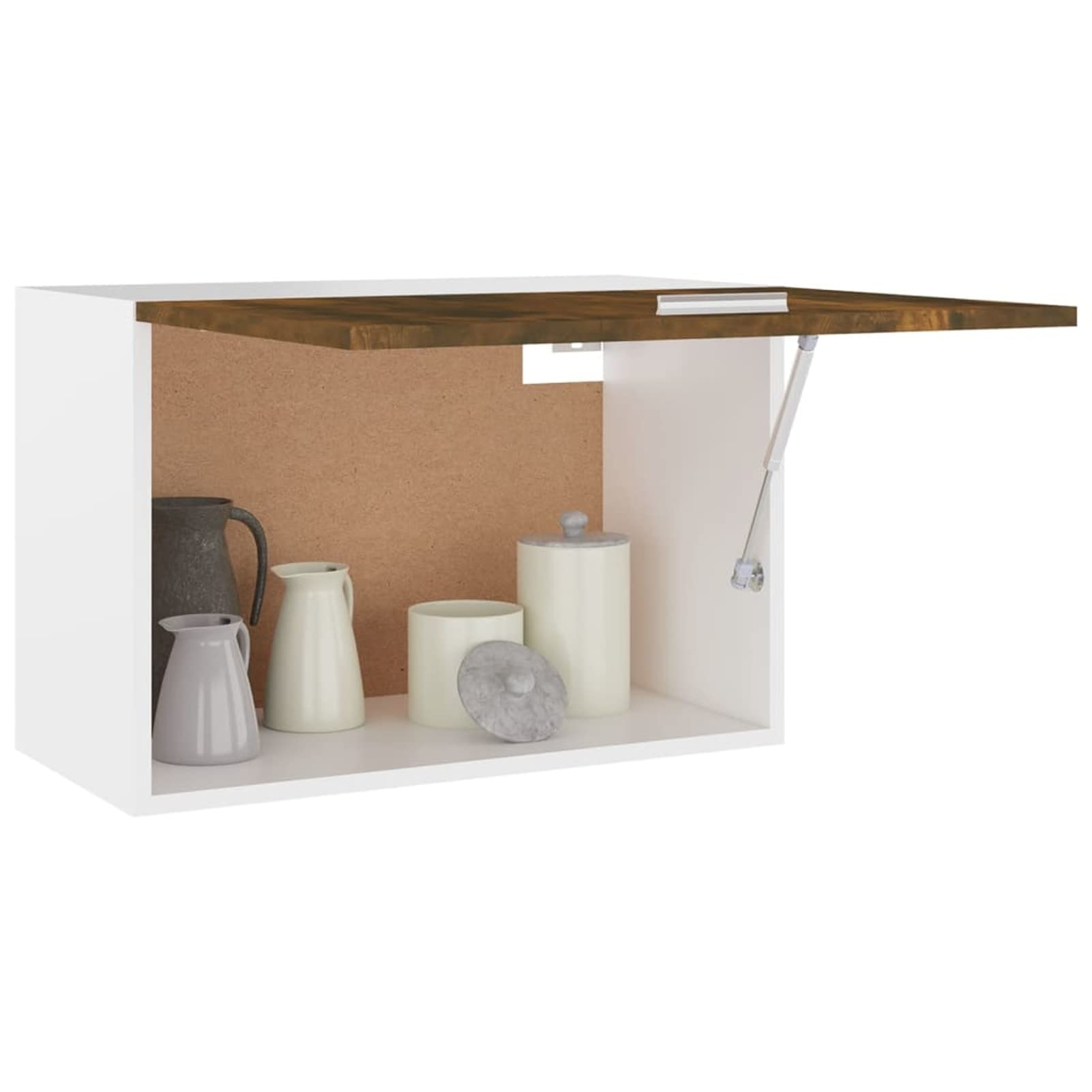 Armoire Suspendue Chêne fumé 60x31x40 cm Bois d'ingénierie,Armoire Industrielle,Armoire De Rangement