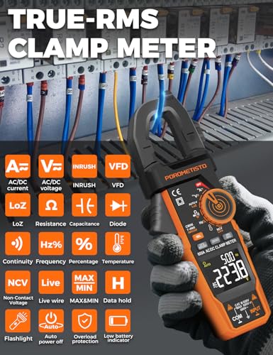 Multimètre numérique TRMS 600A AC DC testeur de capacité et VFD - 3