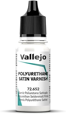 AV Vallejo VAL72652 Game Color 18ml-Polyurethane Satin Varnish Paint Set