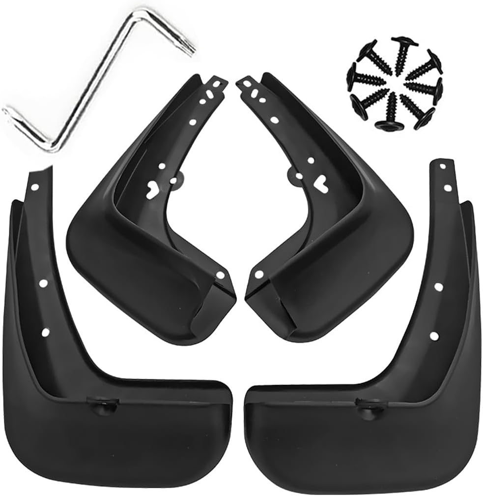 Mud Flaps Mud Guards Fit for 2018-2019 Hyundai Sonata, Front & Rear Mud Splash Guards Accessories - 4 Pc, Black