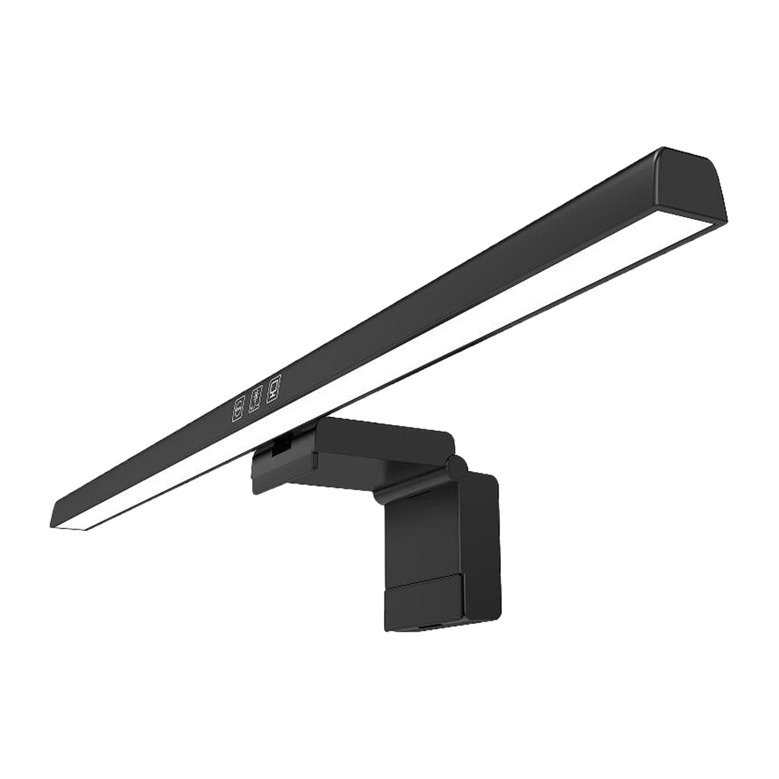 Lampe pour écran D'ordinateur, Barre Lumineuse, pour écran, Lampe de Bureau LED Réglable et à Intensité Variable, Lampe de Lecture pour, Noir