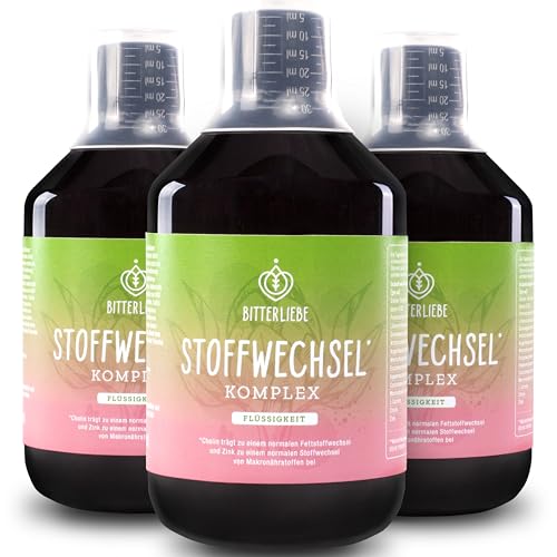 BitterLiebe Stoffwechsel * Shot - Mariendistel Artischocke Löwenzahn und L Carnitin zum Stoffwechsel beschleunigen * - Stoffwechselkur * mit Zink, Cholin und Bitterstoffe