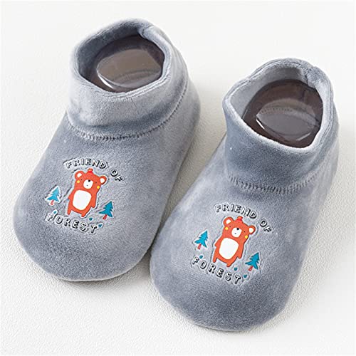Prewalker First Walkers Girl Shoes Toddler Warm Non-slip Boy Floor Fleece Socks Baby Toddler Boy Winter Shoes2