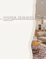Interior Designer’s Sketchbook - #1 Notebook for Architects, Designers & Interior Design Students and Teachers - Graph Paper for Architectural ... 100 pages with fine 4x4 Grid - Aesthetic