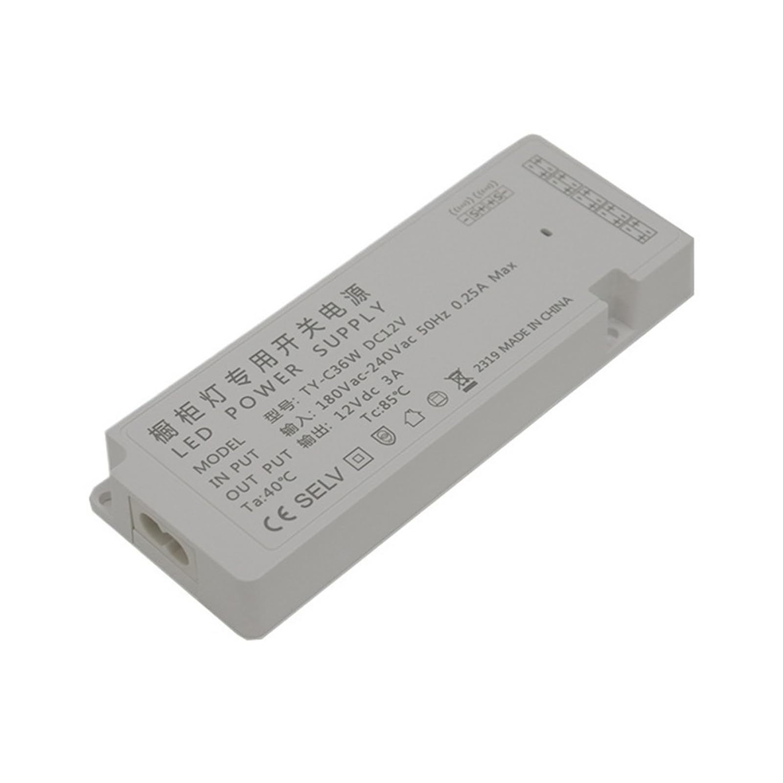 Alimentation à découpage LED 12V 36W avec 5 ports pour armoire et dressing