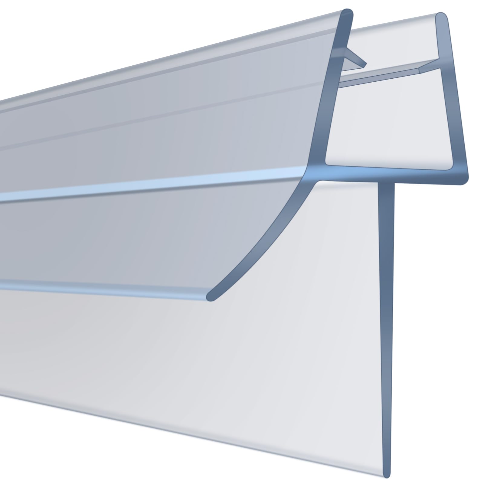 Flintronic Guarnizione Doccia Sottoporta 30cm, Perfetto per Porte in Vetro da 4-6mm, Guarnizione Box Doccia con Bordo in Gomma Extra Spesso, Prova di Perdite -per Tutti i Tipi di Doccia(4 Pezzi)