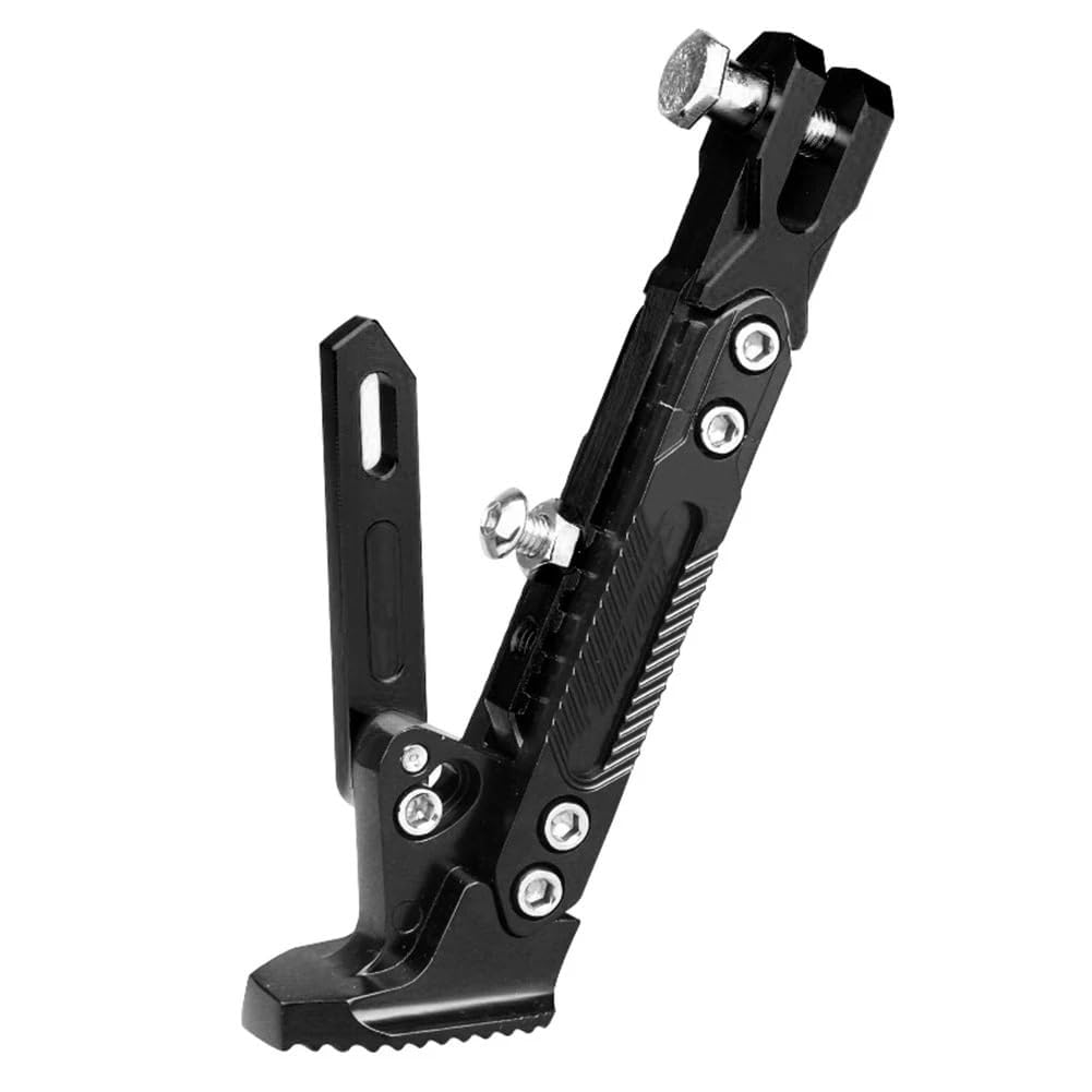 1 Pezzo Cavalletto Laterale Stazionamento Moto per Africa Twin 1100,Infrangibile Antiscivolo Supporto Sostitutivo Veicolo,Black