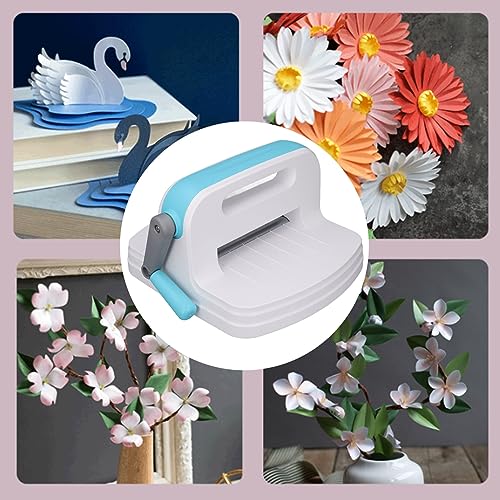 Miniatura 5 de Máquina de troquelado y estampado en relieve, mini máquina troqueladora con hoja auxiliar y 4 placas, máquina de grabado a mano Máquinas de corte