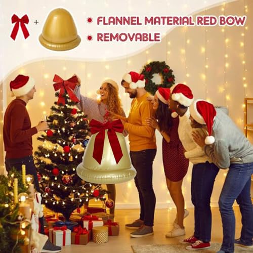 Boule de Noël gonflable géante en matériau durable pour décoration extérieure