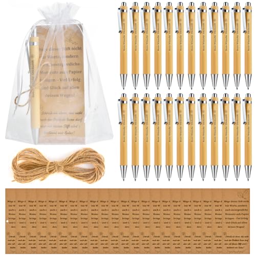 Kit Agradecimiento Educadores Profesores Bolígrafos De La Suerte - 20 Unidades | Regalo Despedida O Agradecimiento | Incluye Tarjetas Y Bolsas Pack 20 Unidades
