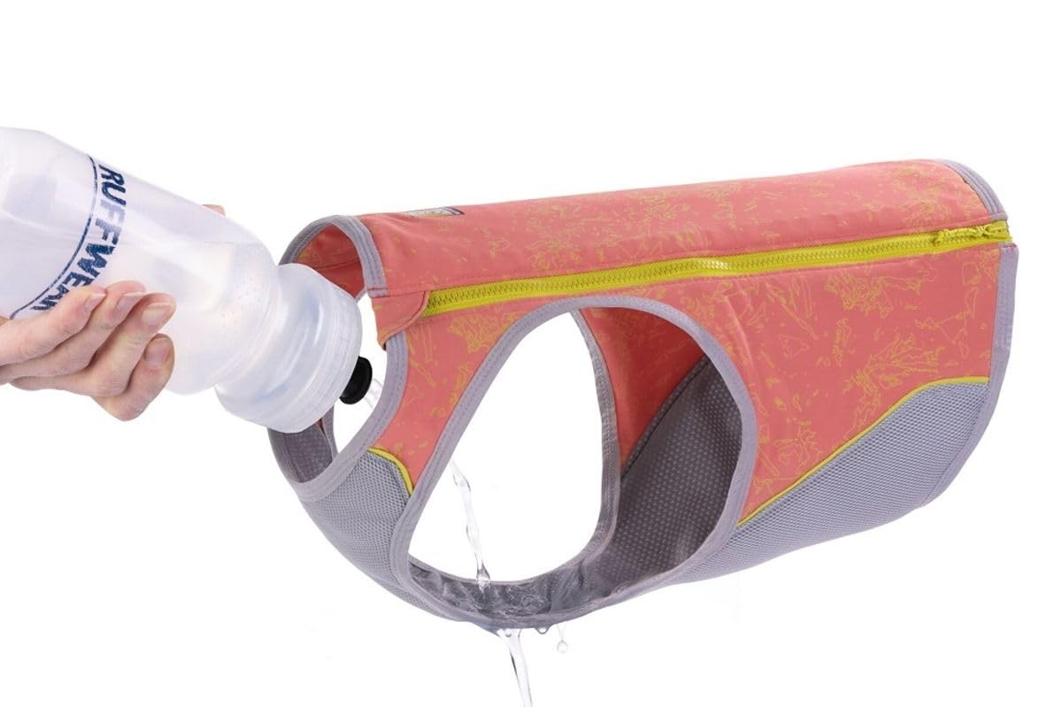 Ruffwear Swamp Cooler Zip Vest Kühlmantel für Hunde Salmon Pink XL
