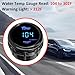 LKRXW Car Water Temperature Gauge 12V Auto Water Temp Gauge Fahrenheit 2