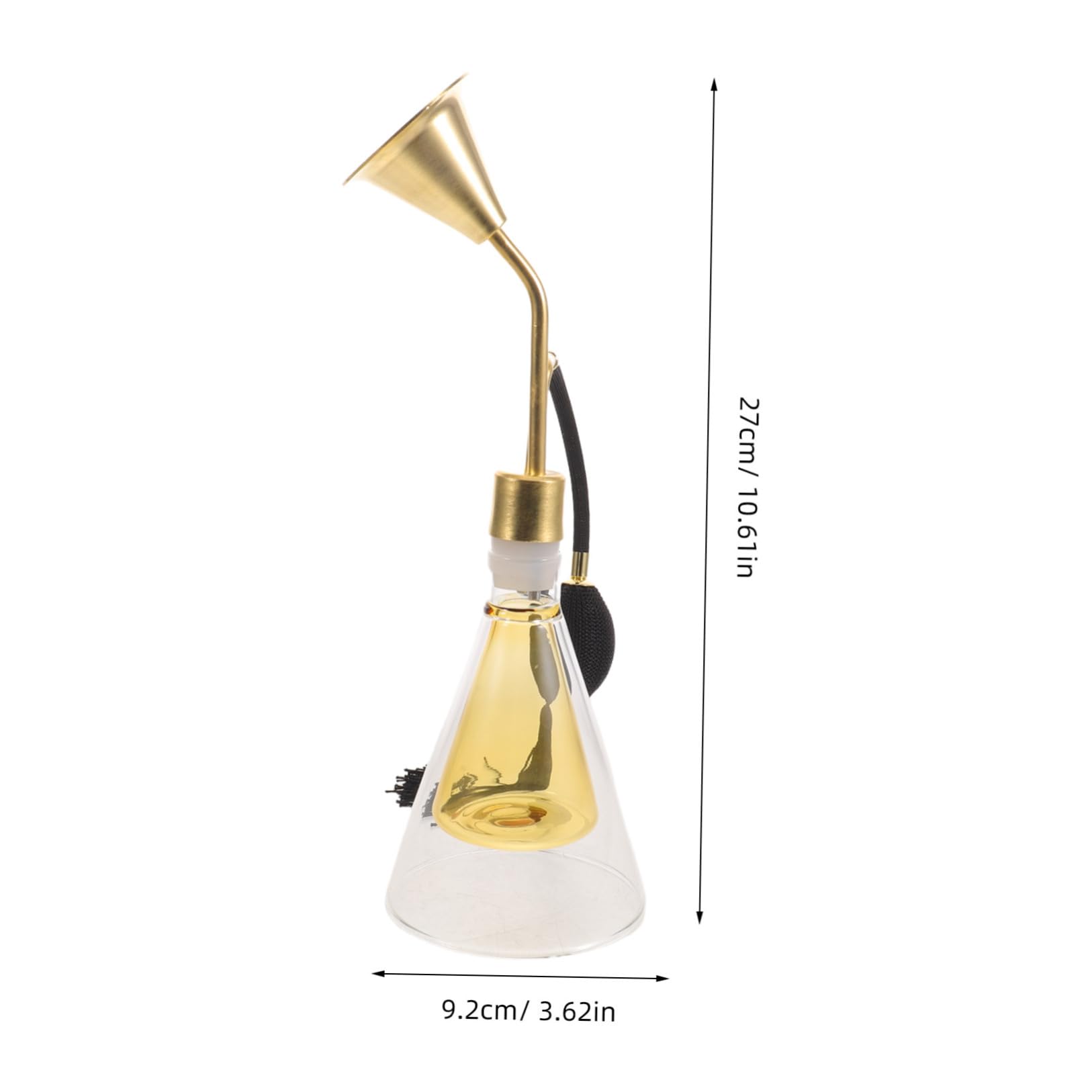Diffusore di Aromi in Vetro Oro con Design Portatile per Aromaterapia Oli Essenziali, Spazio Aroma Multilivello per Stanze Spa e Camere da Letto