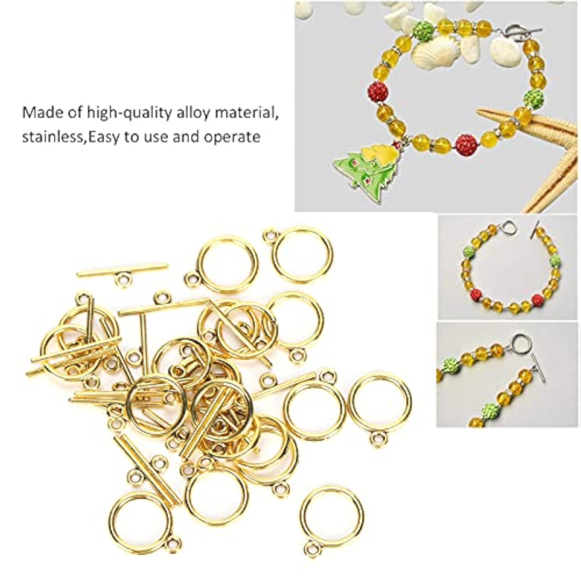 Set of 2 Toggle Clasps for Convenient Jewelry Making Supplies
