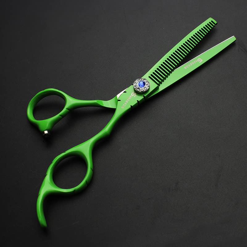 SHARONDS Tijeras de pelo de acero inoxidable de alta dureza 440C de 6 pulgadas para peluquería, estilista, herramienta de adelgazamiento para peluquería especial (juego de tijeras)