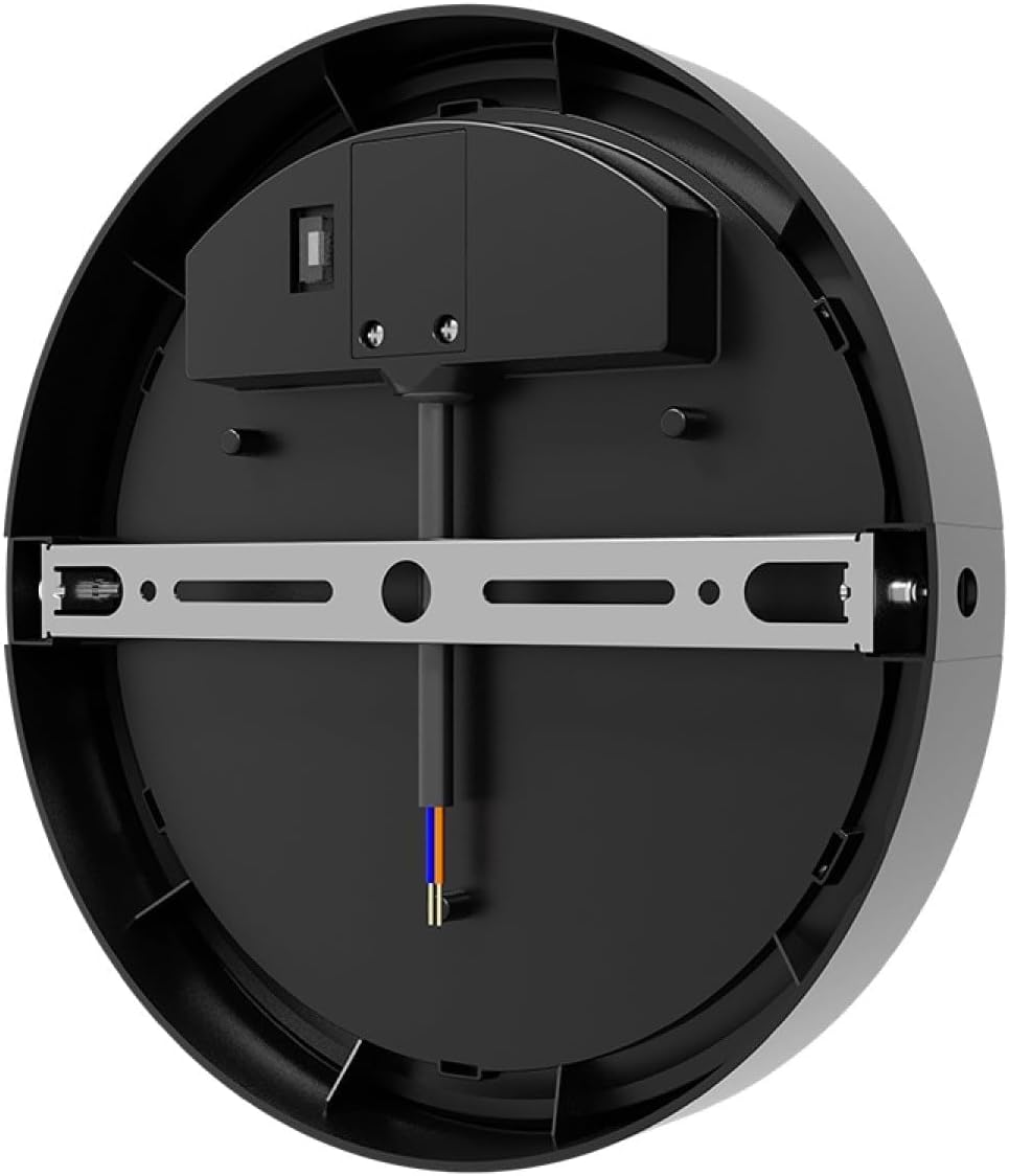 Bag view of the Braytron Bulkhead LED Luminaire, showing the mounting bracket and electrical wiring connections.