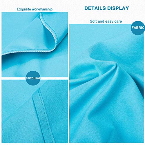 FLXXIE 2 Pack Microfiber King Pillow Cases, 1800 Super Soft Pillowcases with Envelope Closure, Wrinkle, Fade and Stain Resistant Pillow Covers, 20x36, Blue