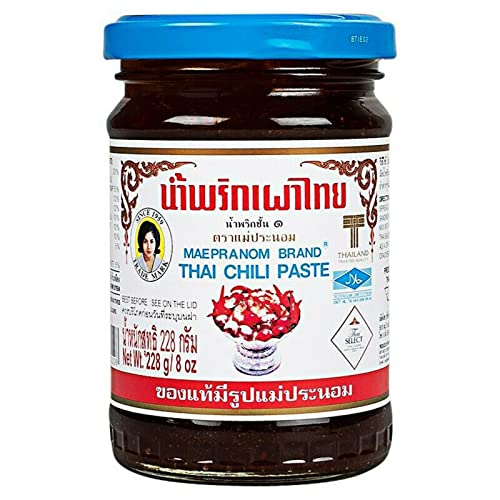 Thai Chili Paste, 8.0 oz (228 g), Namprick Pao Mae Pranom