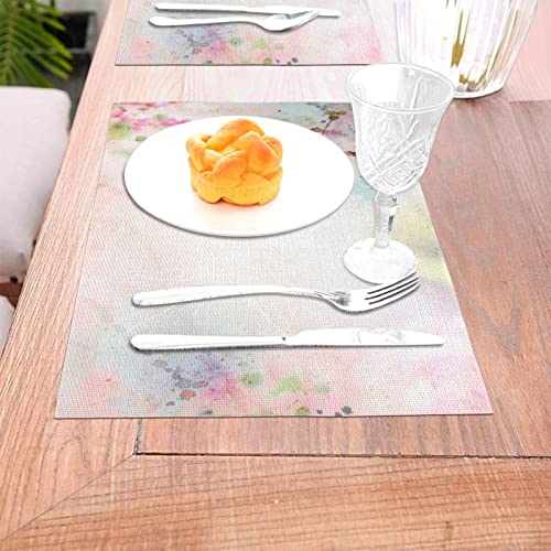 Set de table lavable anti-tache en PVC tissé pour protéger la table des brûlures - 6