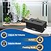 Carefree Fish 6W AC/DC USB Aquarium Lithium Battery Air Pump Dual Air Outlets Power Outage Automatic Startup Function Work for 15~96 Hours with 2 Air Stones and 15Ft Silicone Tubing